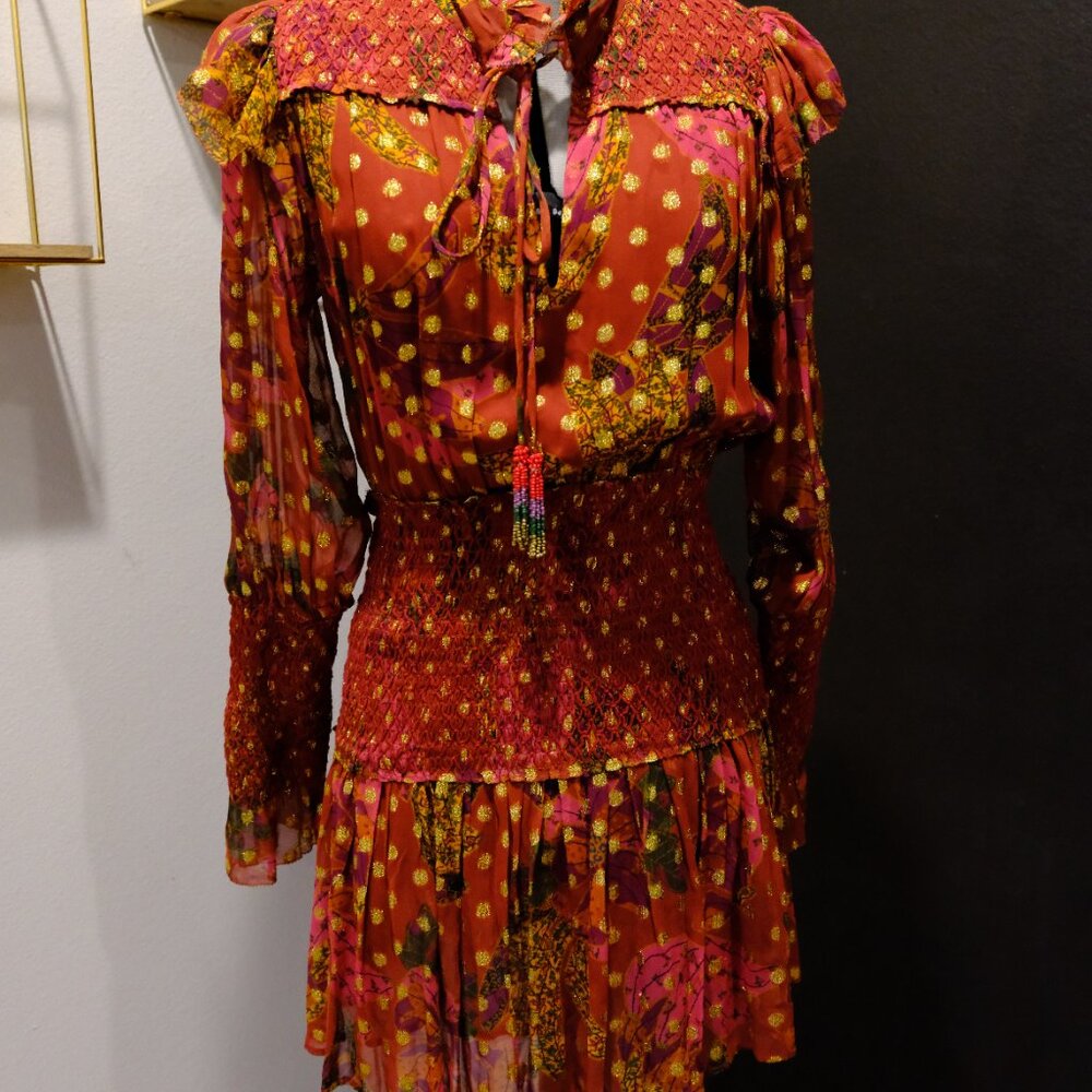 NWT Farm Rio Banana Flowers Mini Dress - XS - Picture 8 of 8